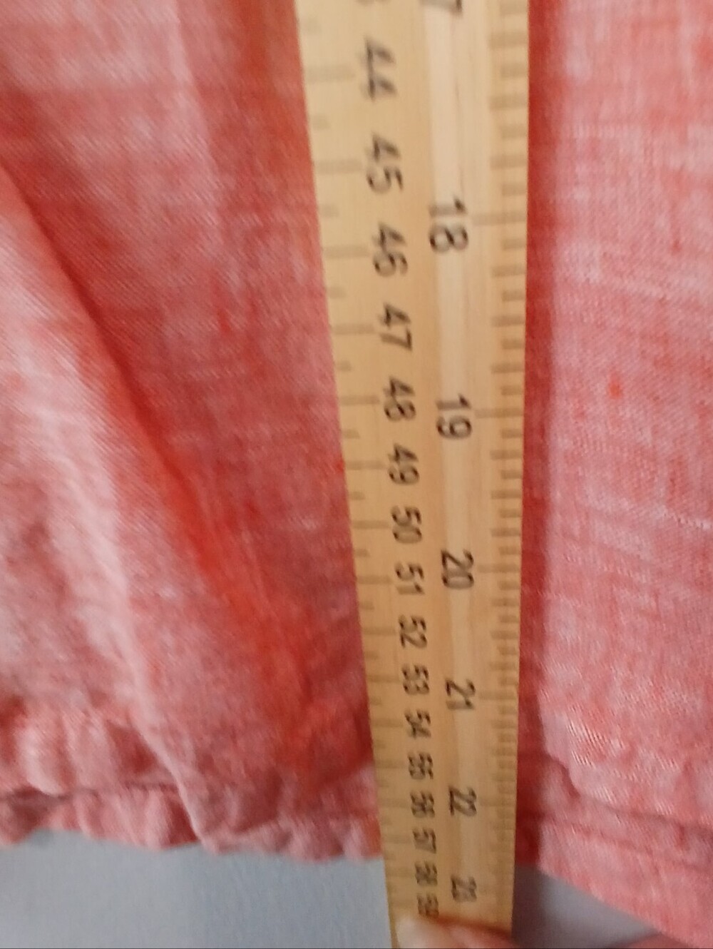 Sigrid Olsen 100% Linen Red Button-Front V-Neck Top Size Large Granola Girl - Picture 6 of 6